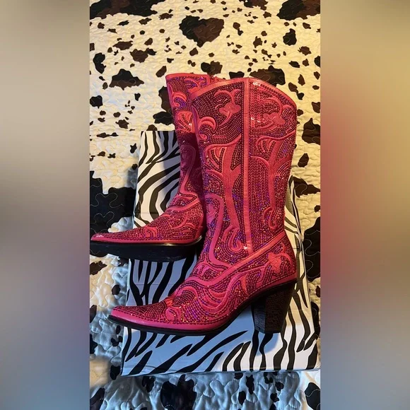 Helens Heart BNIB Cowgirl Boot Heels - Picture 2 of 3